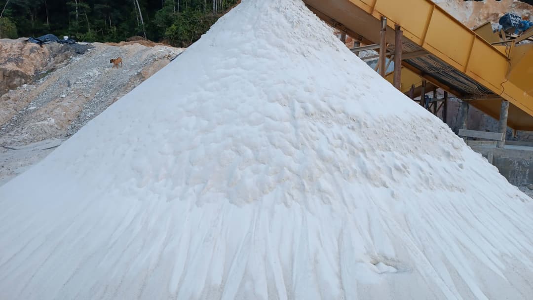 arena de silice lavada