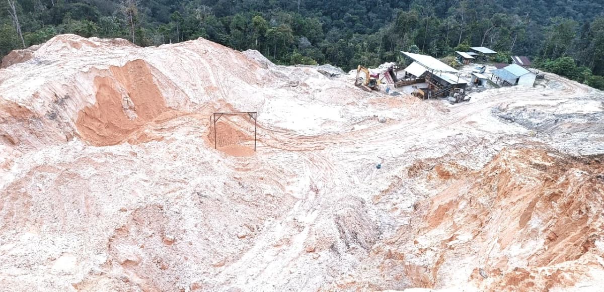 mina de arena de silice